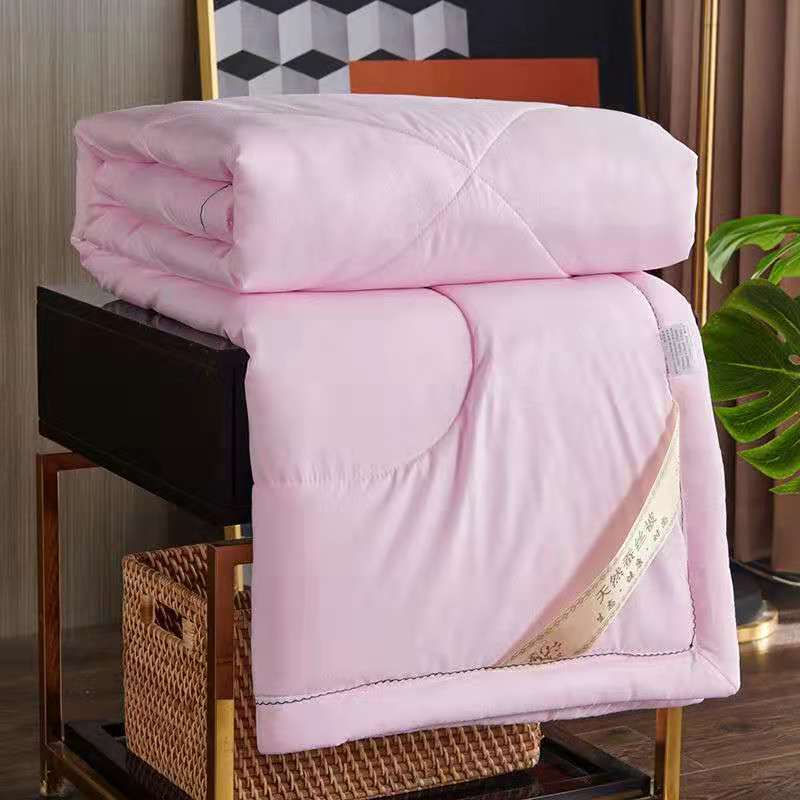 Одеяло из шелка тутового дерева для детей, хлопок, приятный к коже, тисненое тонкое одеяло, полуторный, двуспальный комплект постельного белья, весеннее одеяло, летнее