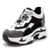 Fashion 9CM Fashion Mixed Colors Spring Casual Sneakers Women Height Increasing Breathable Air Mesh Shoes Ladies Chunky Platform Shoes