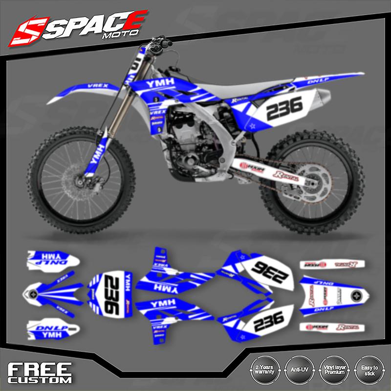 SPACE Custom Motorcycle Graphics Background Decal for YAMAHA YZF250 2010 2011 2012 2013 Stickers Kits 005