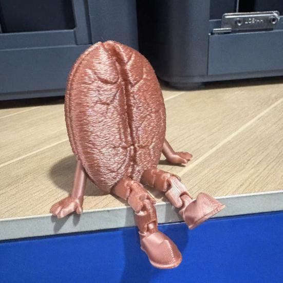 3D-печатная шарнирная фигурка кофейной кружки, подвижная настольная статуэтка, милый орнамент в виде кофейного зерна, креативный декор для офиса и дома, забавный подарок на день рождения
