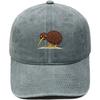 Cute Kiwi Embroidered Baseball Cap Washed Retro Daddy Hat Fun Men's and Women's Casual Outdoor Sun Hat