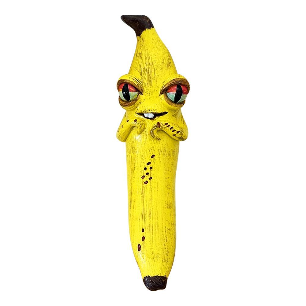 Resin Banana Man Figurine Sensory Toy Sculpture Unique Banana Statue Figurines Crafts Cartoon Banana Figure Desktop Decorative