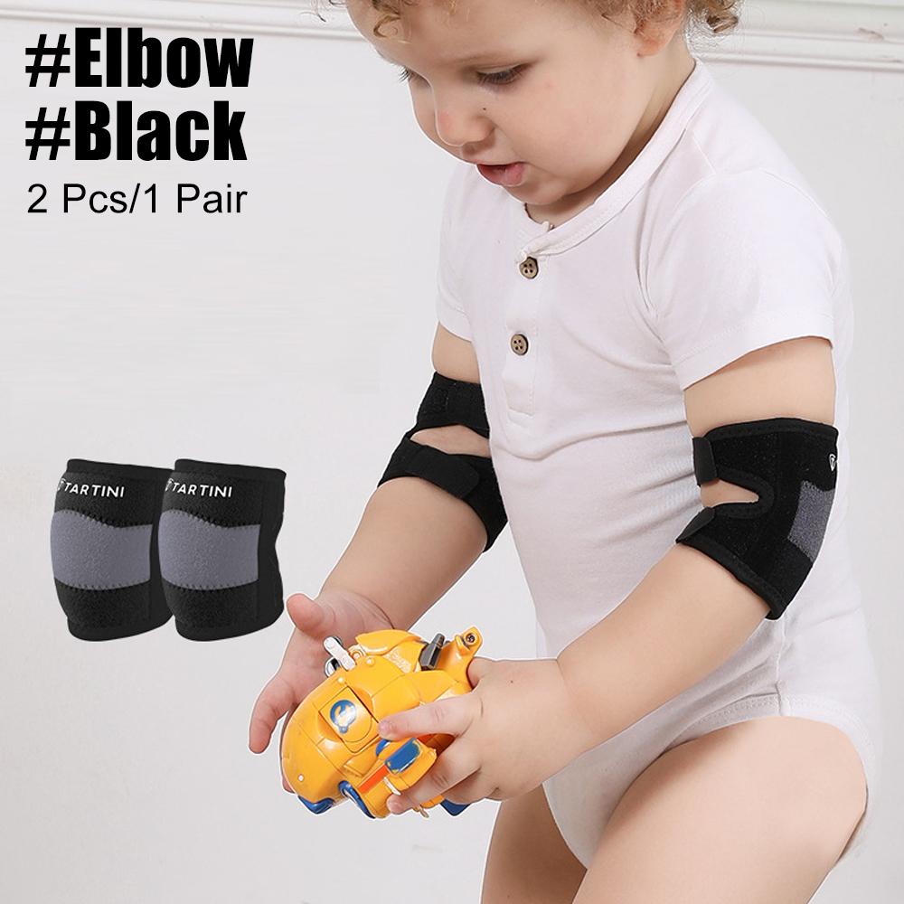 1 пара детских наколенников и налокотников для ползания, регулируемые наколенники, защита локтей и коленей для малыша, ползающего ребенка, для девочки и мальчика