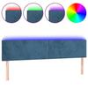 VidaXL LED Headboard Bedroom Furniture Double Bed Accessory Head of Bed Frame Interior Dark Blue 3121402