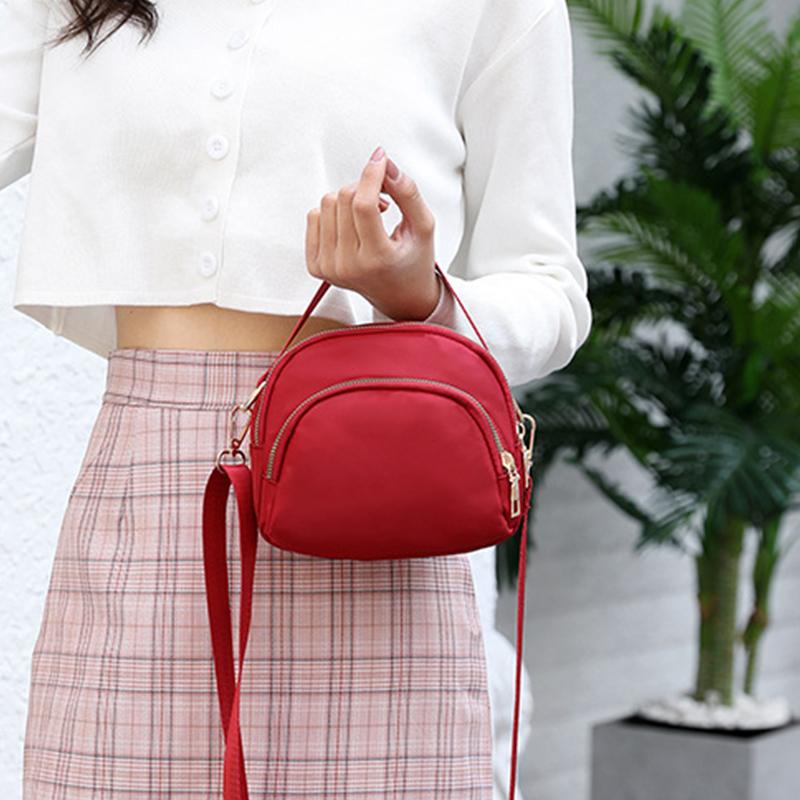 Модная женская сумка кроссбоди, кошелек для телефона, водонепроницаемая нейлоновая сумка через плечо, женская многофункциональная мини-сумочка, повседневный наручный кошелек CLE