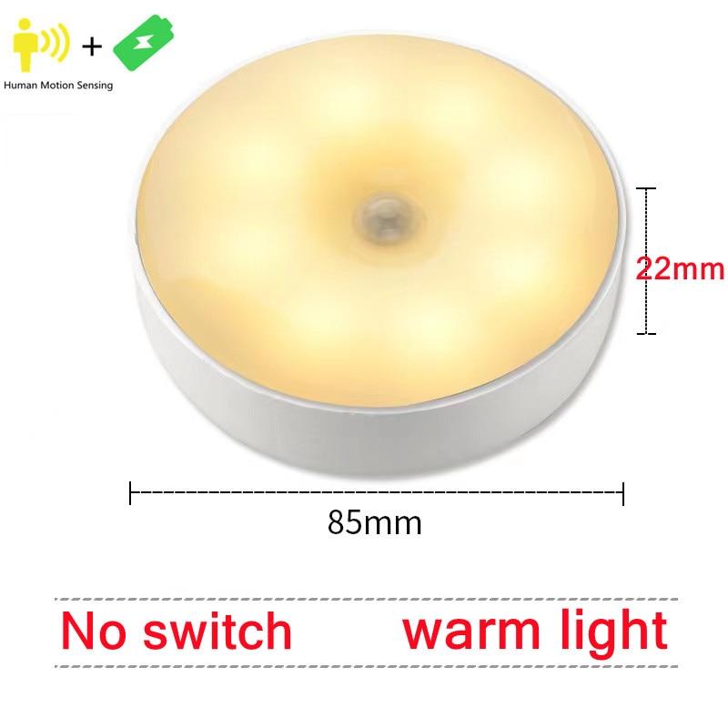 PIR Motion Sensor Light Wireless Night Light Under Cabinet Light Closet Lamp Smart Wall-Mounted Body Induction Lamp Home Decor
