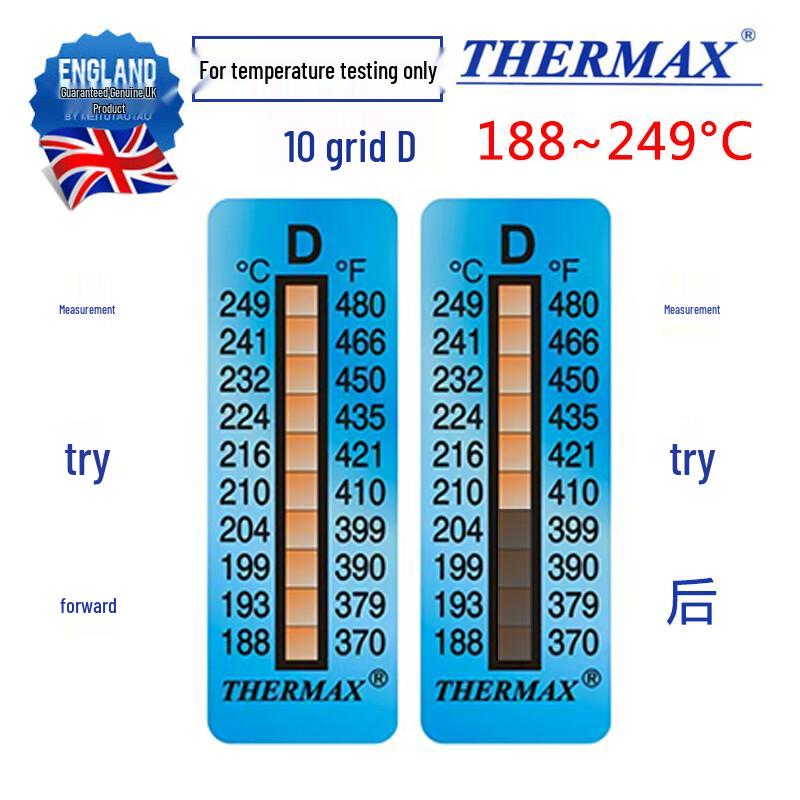 THERMAX UK Импортная лабораторная термобумага для тестирования температуры (Китайская версия)