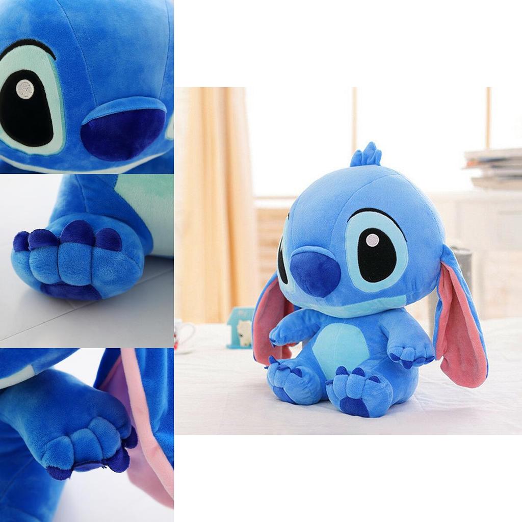 Adorable Lilo Stitch Plush Blue Kid Girl Soft Stuffed Toy Gift 30cm Cute Decor