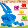 Children's Early Childhood Education Preschool Multi-category Educational Soft Gel Simulation Animal Counting And Classification Clip Toys