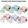 140pcs Tear-resistant Square Label Sticker Waterproof Printer Paper Portable Thermal Label Roll