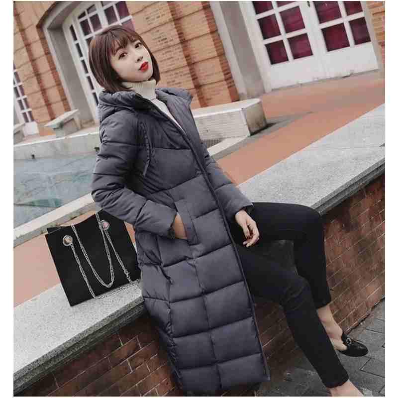 Winter Jacket Women's Coat Jacket Long Down Jacket Coat Long Hooded Duck Down Jacket Large Size