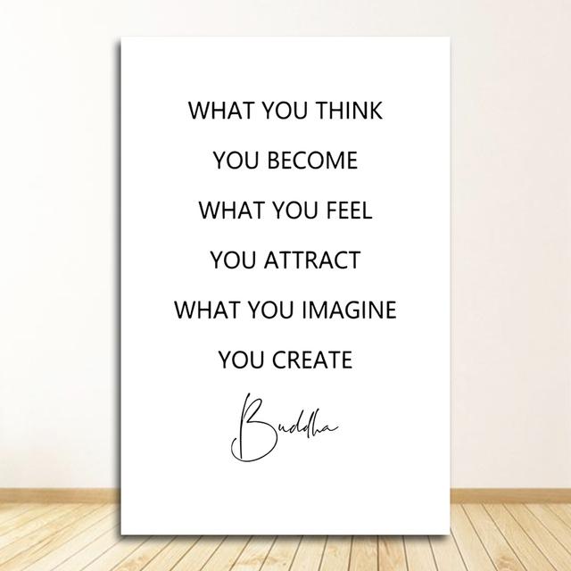 Настенная картина, картина, буддизм, домашний декор, голова Будды дзен, статуя, постер, мотивационные цитаты, печать на холсте, минималистский