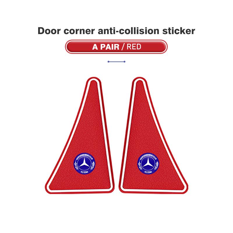 D62pcs Car Door Corner Cover Bumper Collision Anti-scratch Protector For Mercedes Benz C180 C300 W124 W176 W177 C200 C260 GLC CLE