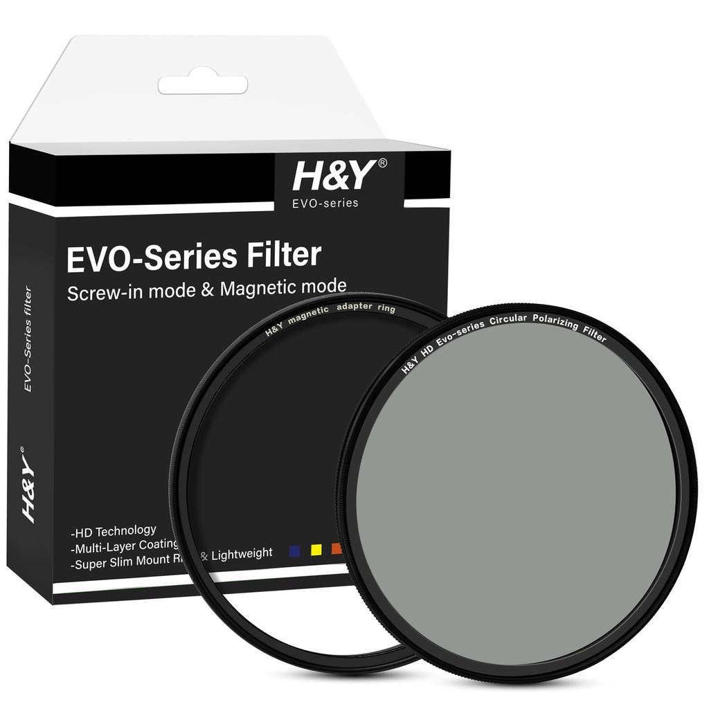 PL Filter 112mm HD EVO CPL Filter Kit Evo Circular PL Filter Compatible with Both Magnetic and Types Reflection Adjustment Polarization Degree High