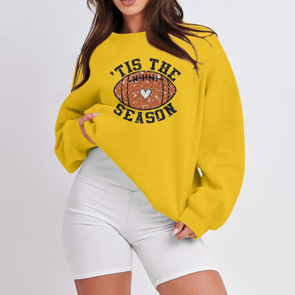 Женская повседневная мода с длинным рукавом и принтом, с круглым вырезом, свободная толстовка