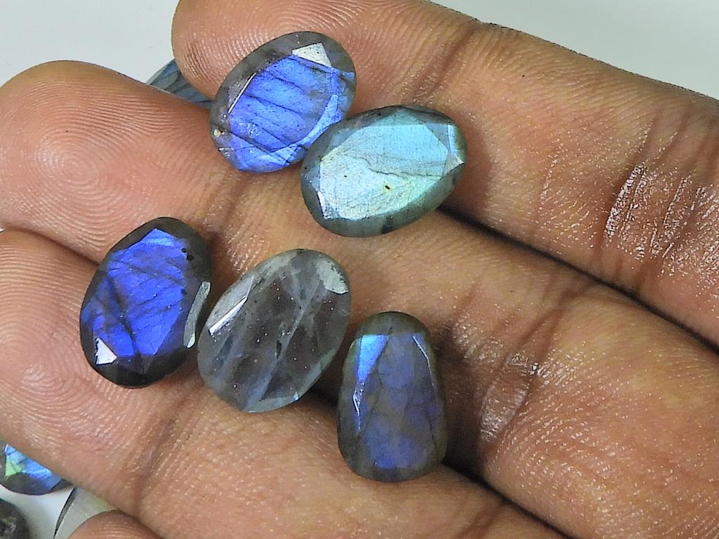 10X14MM натуральный лабрадорит огранка шахматная овальная кабошон драгоценный камень 29 шт лот LM-1210