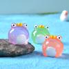 Mini Frog Glowing Luminous Frogs Figurines Miniature For Fairy Garden Dollhouse Decoration