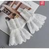 DIY Detachable Cuffs Cuff Extension Embroidery Lace Daisy Fake Sleeves Elastic Wild Wrist Pleated Organ Lolita Fake Sleeves