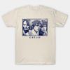 Черная футболка с воротником-стойкой (SHIRT bAND) Размер S M L 234XL ХЛОПОК МУЖСКАЯ Унисекс Футболка
