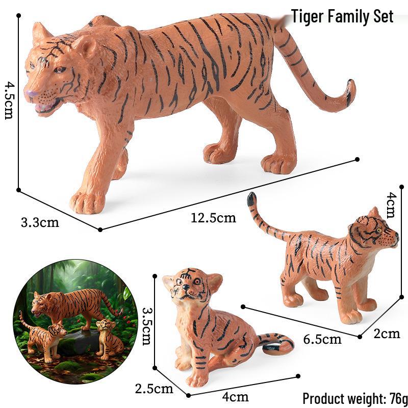 Kids' Wild Animal Model Toys: Leopard, Cheetah, Jaguar, Black Panther, Snow Leopard Figurines.