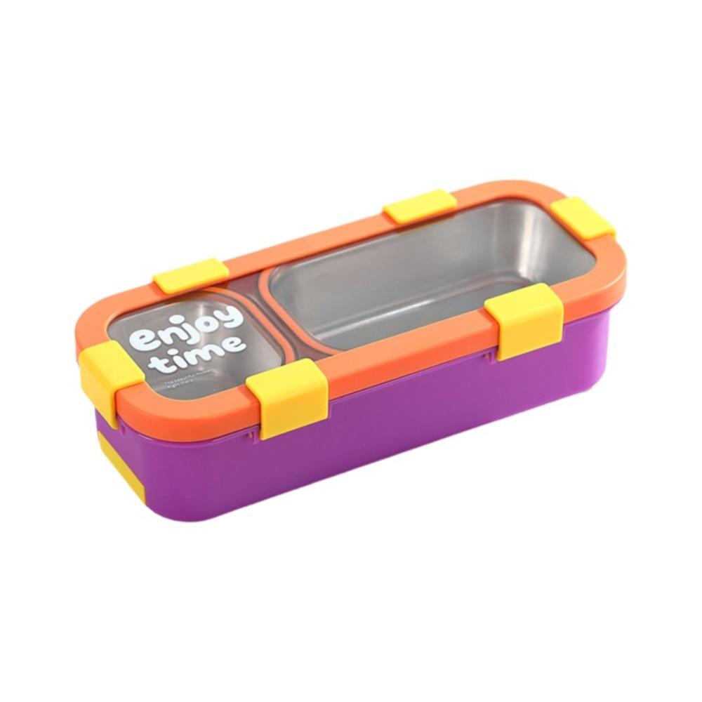 Eco Friendly Stainless Steel Lunch Box Removable Divided Lunch Box Travel Food Tray Picnic