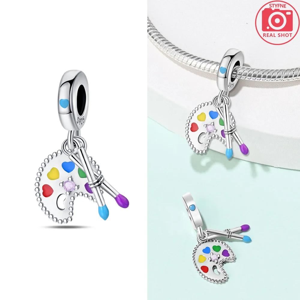 Элегантная медная оригинального цвета масляная живопись доска восковые мелки бусины подходят шармы для браслетов женские украшения DIY аксессуар подарок