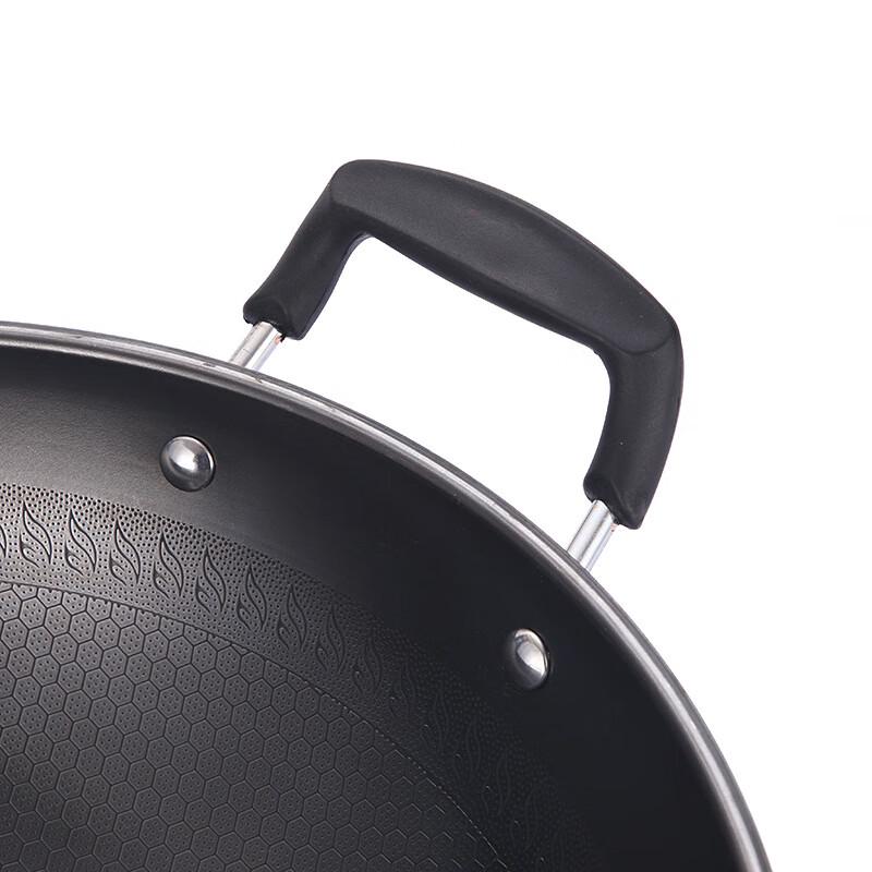 Вок из тонкого железа Sishi Yanhuo TB-12 41см с крышкой