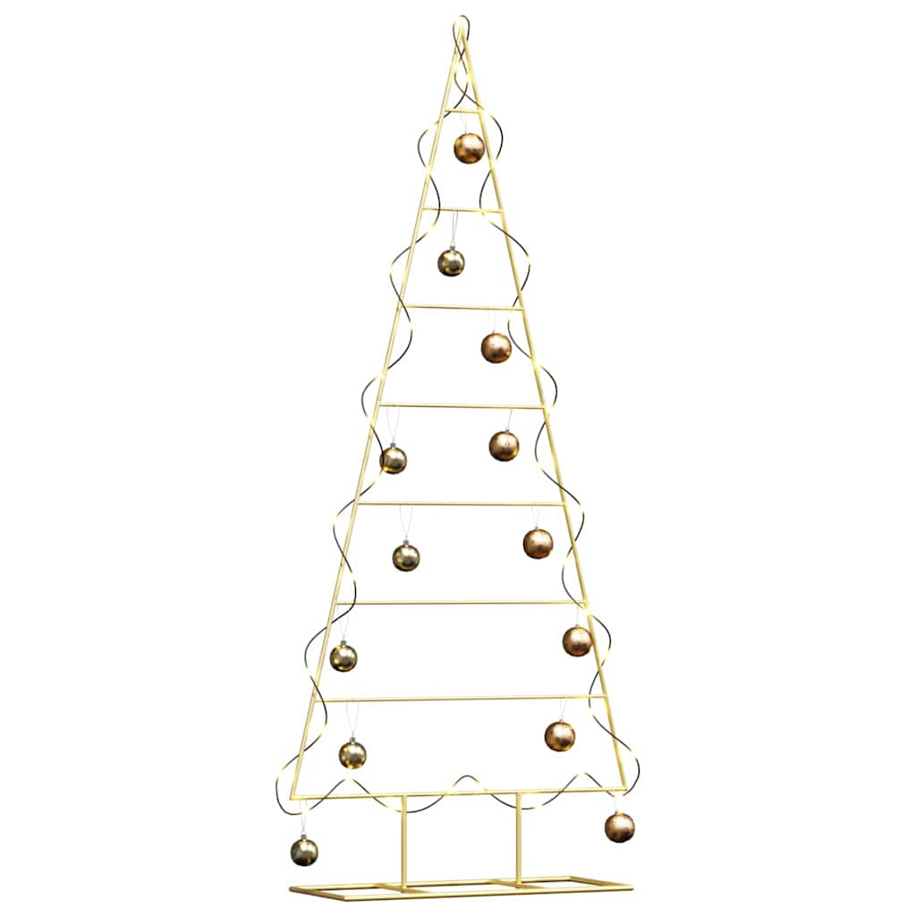 Metal Christmas Tree Gold 150 cm Powder Coated Steel