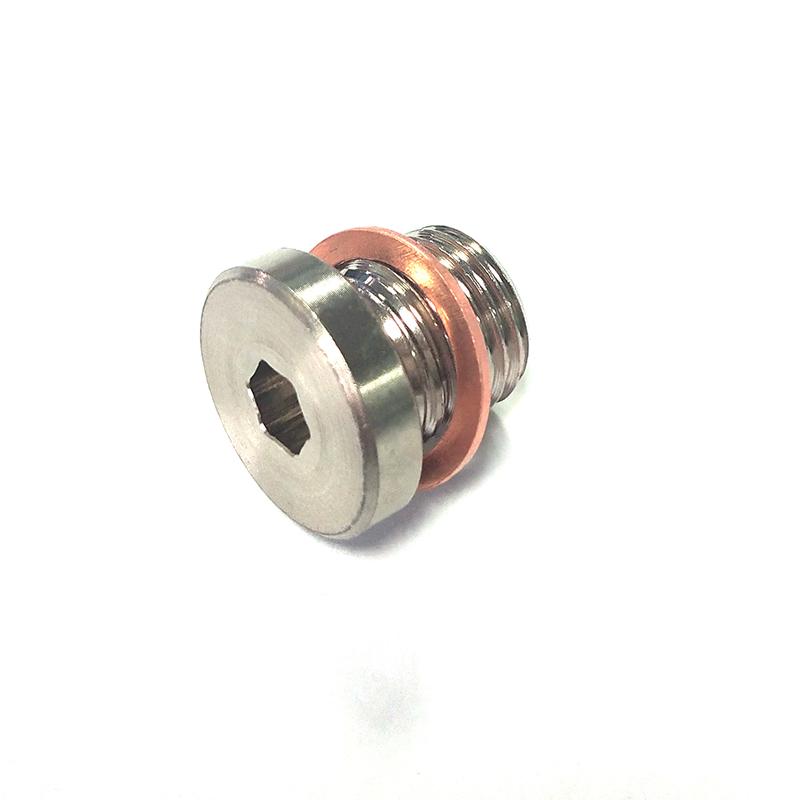 Universal M12x1.25 Sensor Plug Exhaust Pipe O2 Oxygen Sensor Spacer Bung plug With Gasket