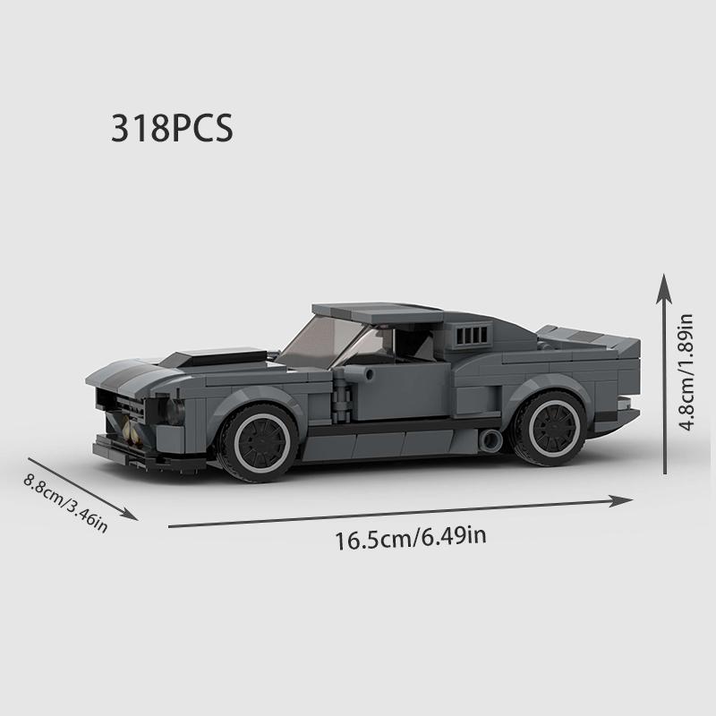Суперкар Городской Автомобиль Гонки Строительные Блоки MOC GT500 Гонщики Мировой Известный Транспортное Средство Техника Кирпичики Детская Игрушка Подарок