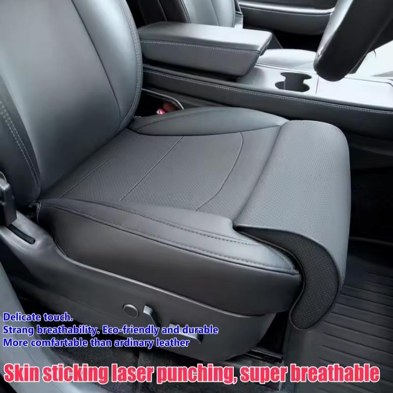 Car Seat Cushion For Tesla Model 3/Y Breathable Full-Inclusive Front Seat Protector Cover Memory Foam Leg Support Extension Pad
