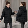 Женская зимняя куртка с хлопковой подкладкой, тонкое пальто с капюшоном, теплое стеганое хлопковое пальто
