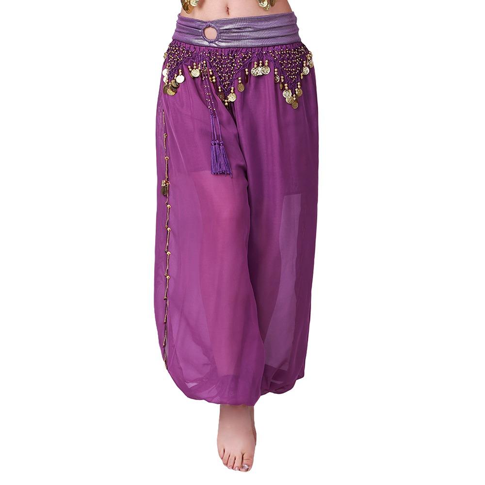 Sequin Belly Dance Pants Tassel Bloomers Fashion Loose Pants  Dance