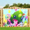 1 шт. Фотофон My Little Pony, Идеально подходит для детских вечеринок, встреч и баннеров для празднования дня рождения