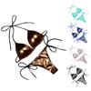 2 Pcs/Set Women Bikini Set Smooth Surface Reflective Padded Wire Free