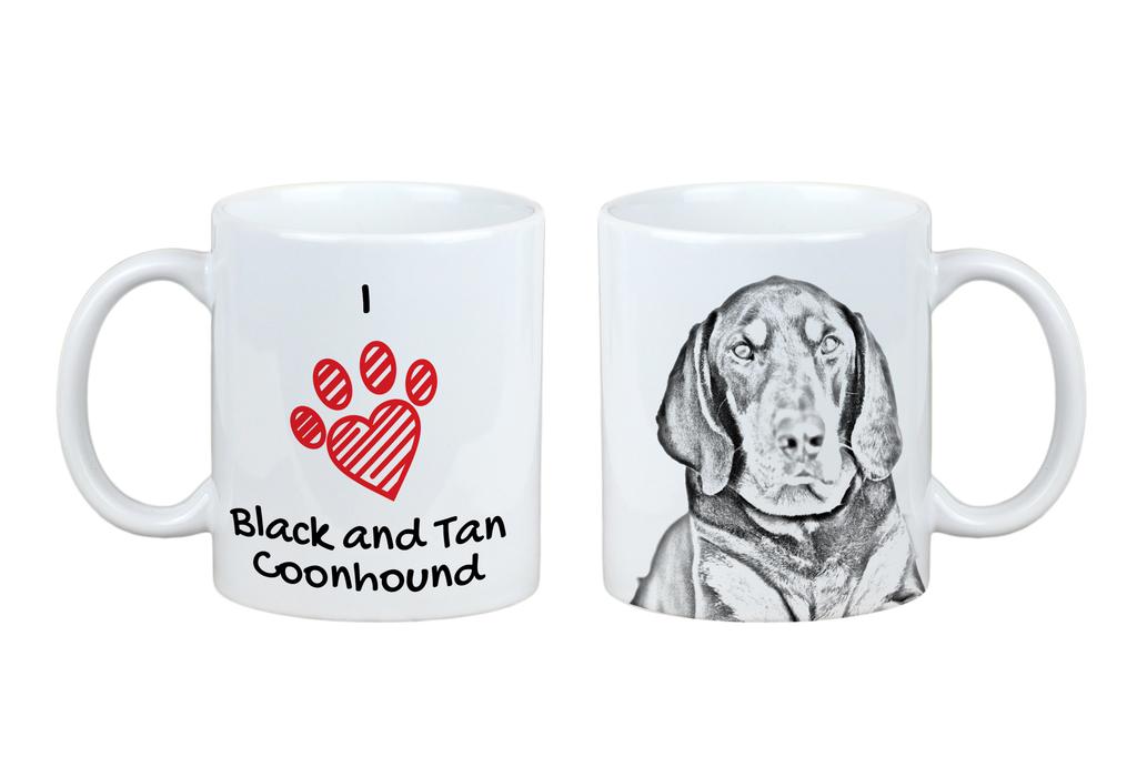 Black and Tan Coonhound I – Cup with a dog, cute cup with graphics | Art-Dog