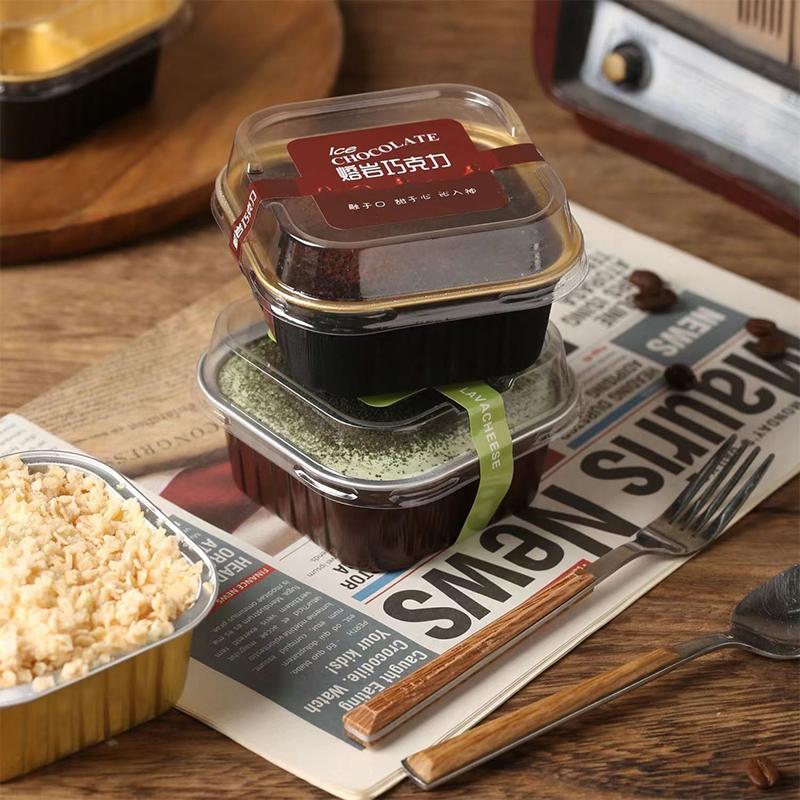 Фольгированные формочки для кексов, термостойкие алюминиевые формы для выпечки с крышками, круглые формы для выпечки с крышками, кухонный свадебный атрибут для вечеринки по случаю дня рождения