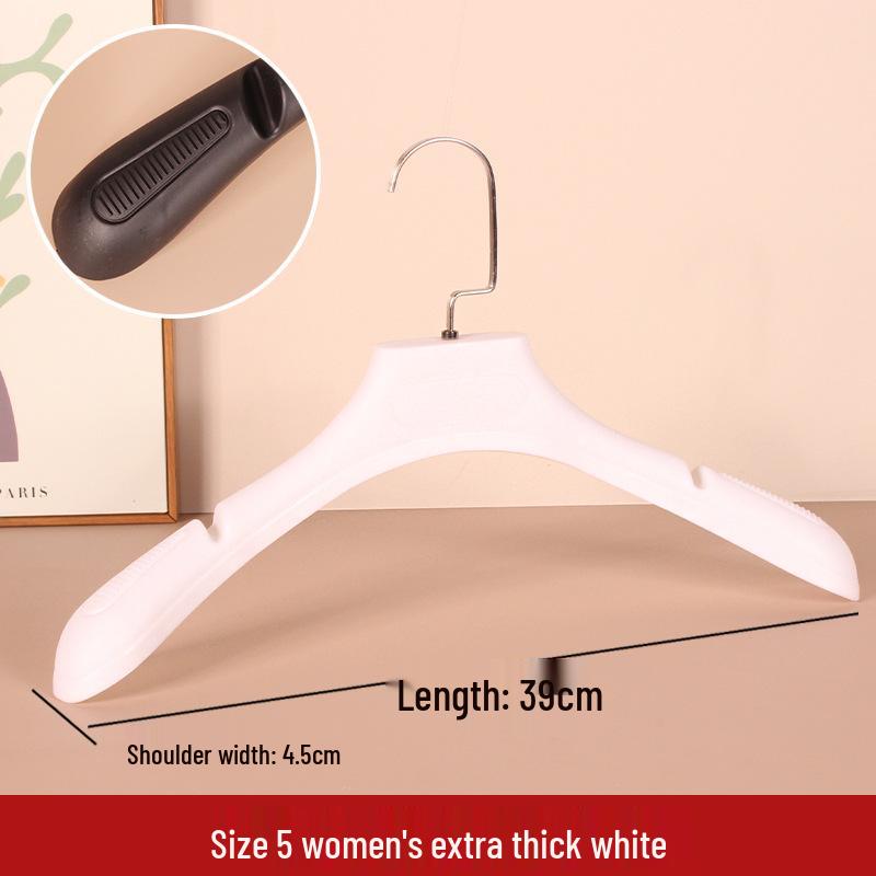 Non-Slip, Mark-Free Plastic Hangers for Home & Store Use - Ideal for Clothes Storage