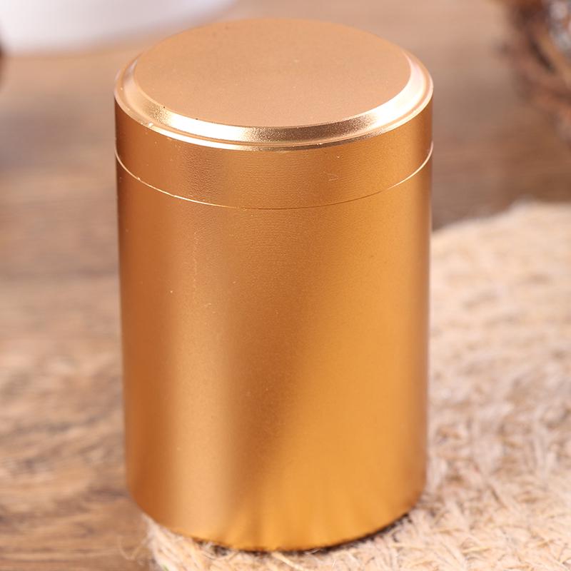 Mini Metal Box Storage Aluminum Tea Can Travel Portable Jar Sugar Coffee Caddy