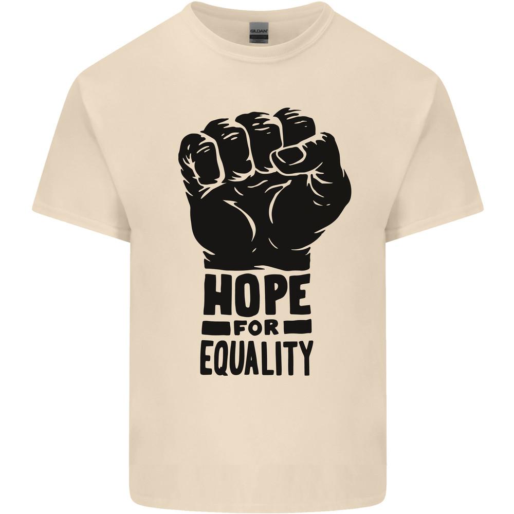 Hope for Equality Black Lives Matter LGBT Mens Light Cotton T-Shirt Unisex T-Shirt