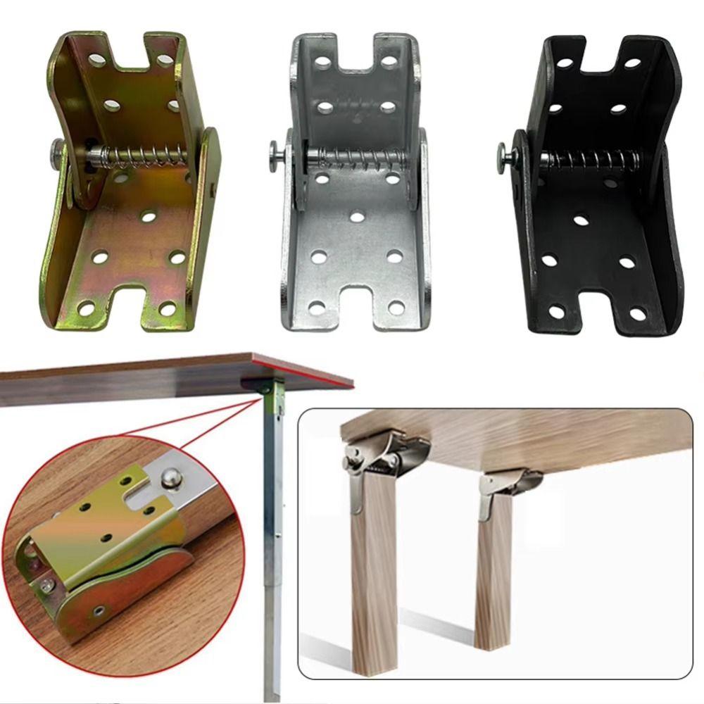 2Pcs Table Connector Gussets for Folding Legs 90 Degree Folding Folding Table Legs Hinges Sofa