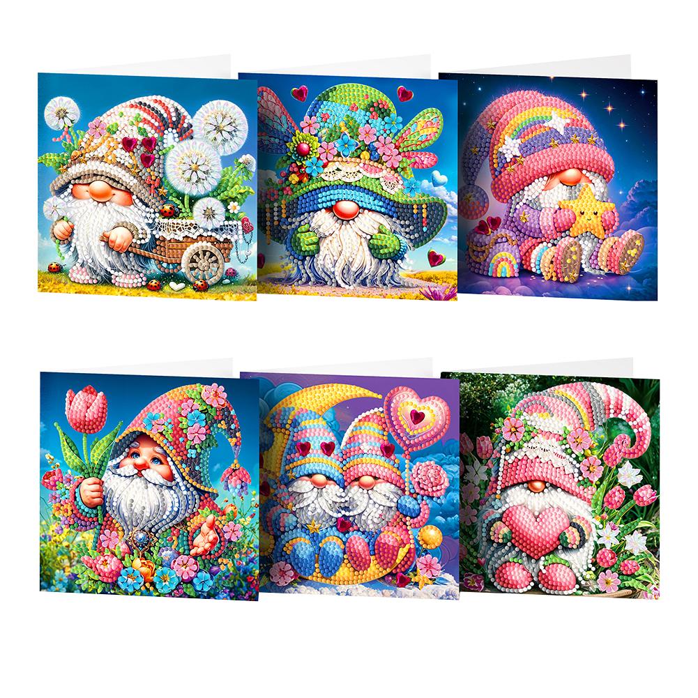 6/8 шт. DIY Стразы Алмазная мозаика Открытки Тема Животные Алмазная живопись Поздравительные открытки Открытки с благодарностью и Праздничные пожелания