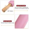 uxcell Silicone Rolling Pin for Baking, 43cm, Wooden Handle, Non-Stick Rolling Pin, Small Roller, Play-Doh Rolling Pin for Dough, Pizza, Fondant, and