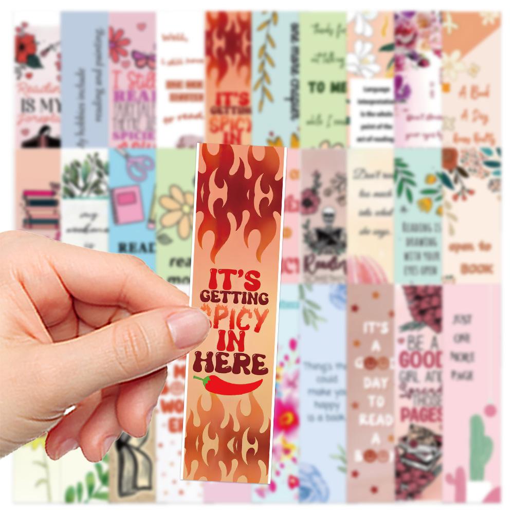 30pcs/set Reading Book Series Paper Bookmark DIY Book Decoration Cards Marking Page Bookmarks Stationery Gifts