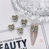 Retro Luxury DIY Rhinestone Heart Nail Accessories - Zircon Manicure Jewelry