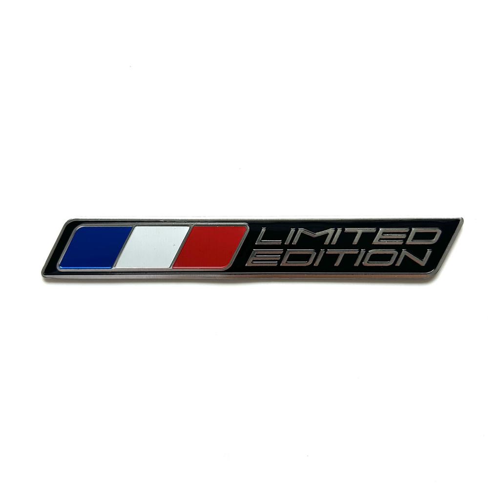 Limited Edition France National flag Aluminium Adhesive Emblem Rear Trunk Badge Fender Sticker Body Decal car emblem