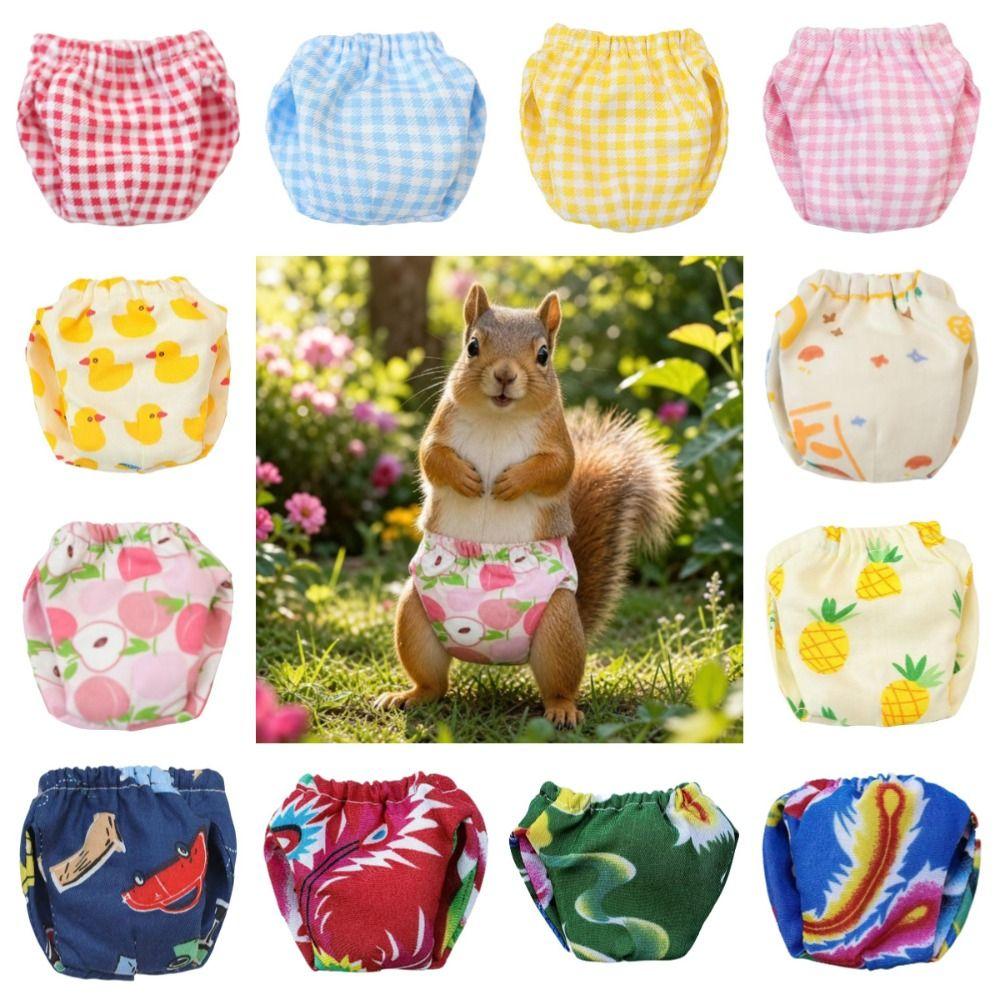 Elasticity Pet Menstruation Diaper Absorbent Squirrel Underwear Soft Small Pet Diapers Rat
