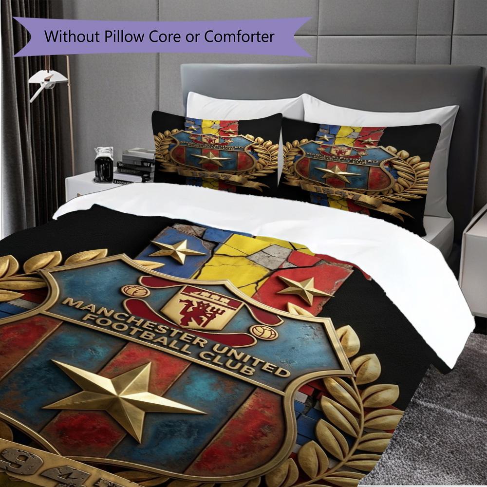 Glory Legacy Three-piece set (1 * duvet cover + 2 * pillowcase, without core) 2D Flat Soft and comfortable Duvet cover and pillowcase Bedding set