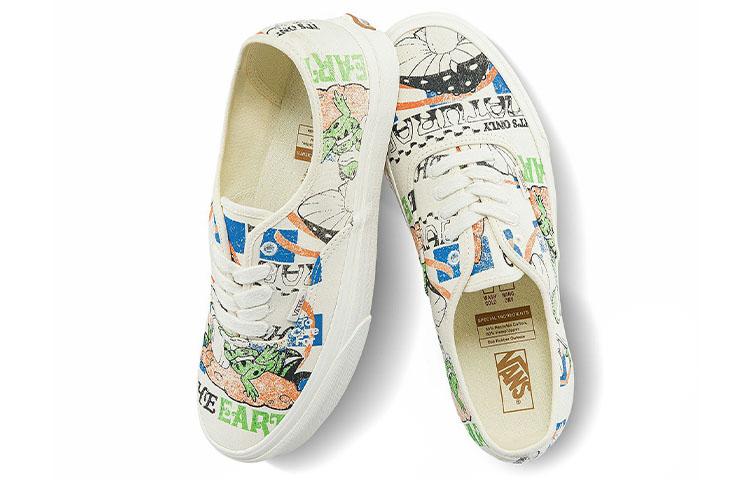 Men's Sneakers Vans Authentic Low Tops Casual Skateboarding Shoes Multi Color Funny Printing Unisex