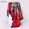 High-quality Luxurious Silk Scarves Headband Scarfs Neck Scarf For Women Chain Silk Scarf Women's Decorative Shawl